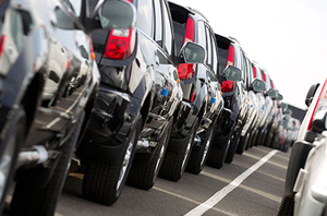 In-fleet cars ready for transport