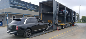 Liftgates Safeloading Black Car In Prixcar Truck